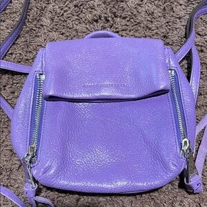 Purple Leather Women's Bag